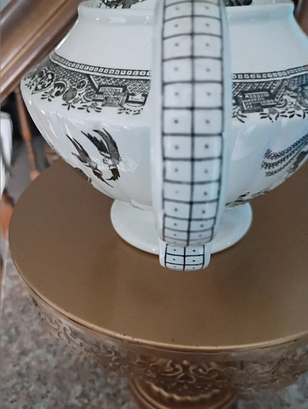 Vintage Ellgrave Marlboro Brown England Teapot